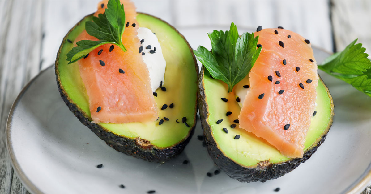 Salmon Stuffed Avocados 