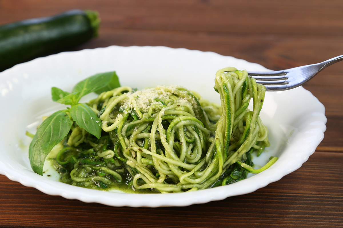 Pesto Zucchini Noodles